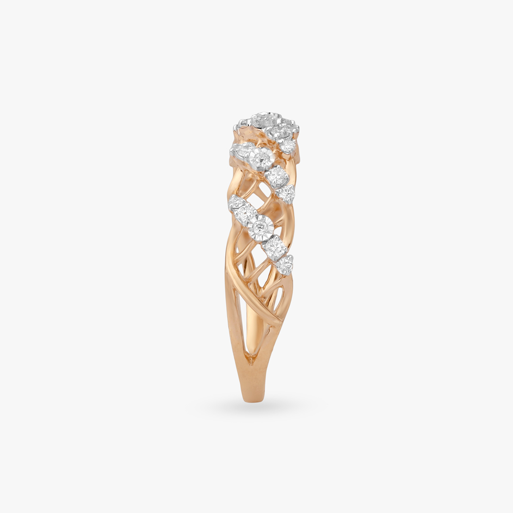 Radiant Lattice Diamond Ring,,hi-res image number null