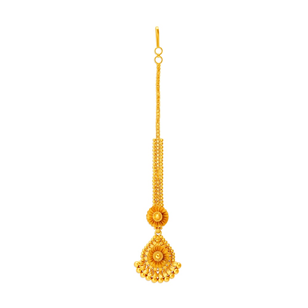 Exquisite Gold Maang Tikka for the Bihari Bride,,hi-res image number null