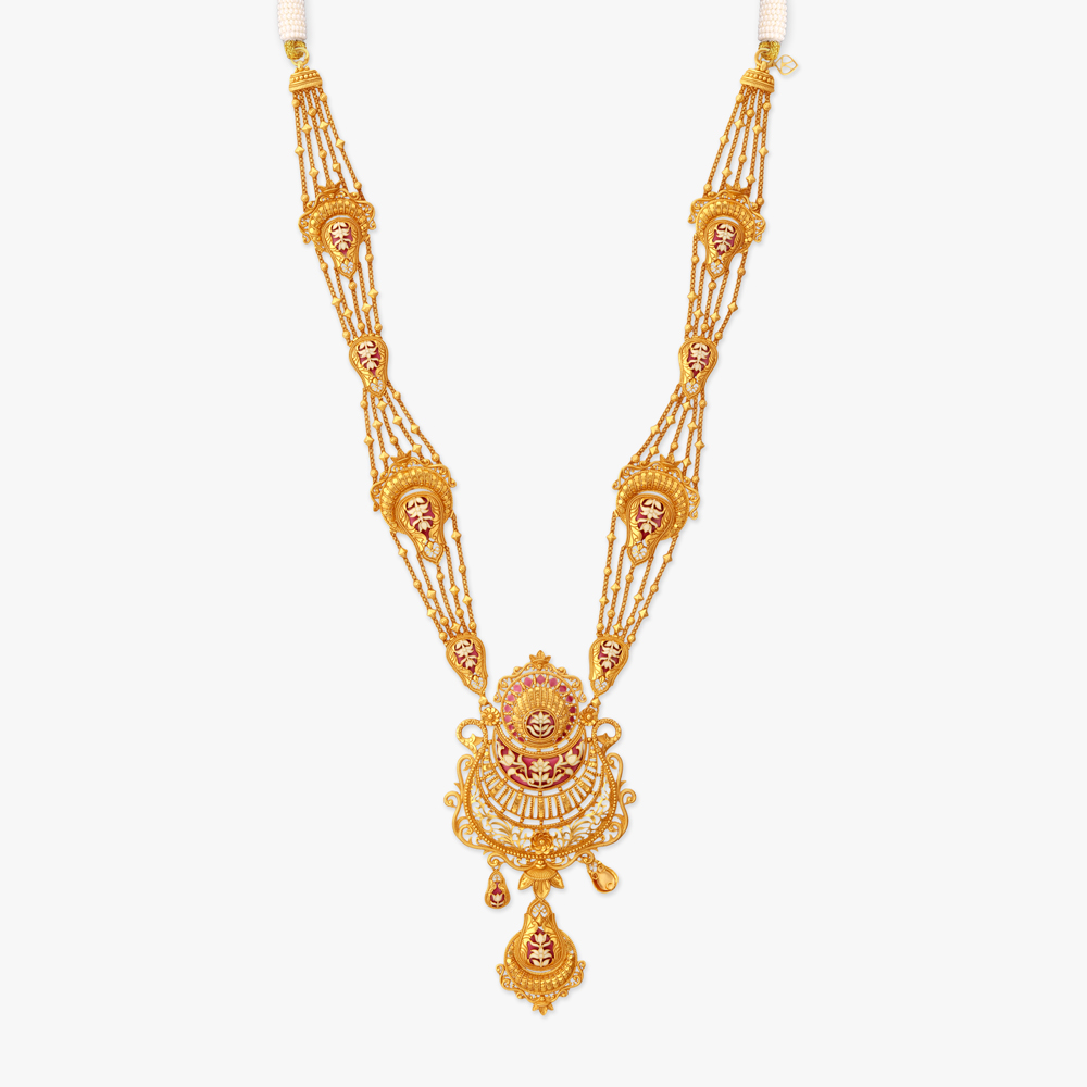 Moonlit Rhythm Gold Necklace Set,,hi-res image number null