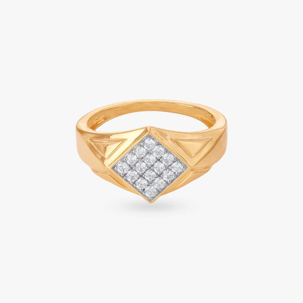Bold Regal Diamond Finger Ring for Men,,hi-res image number null