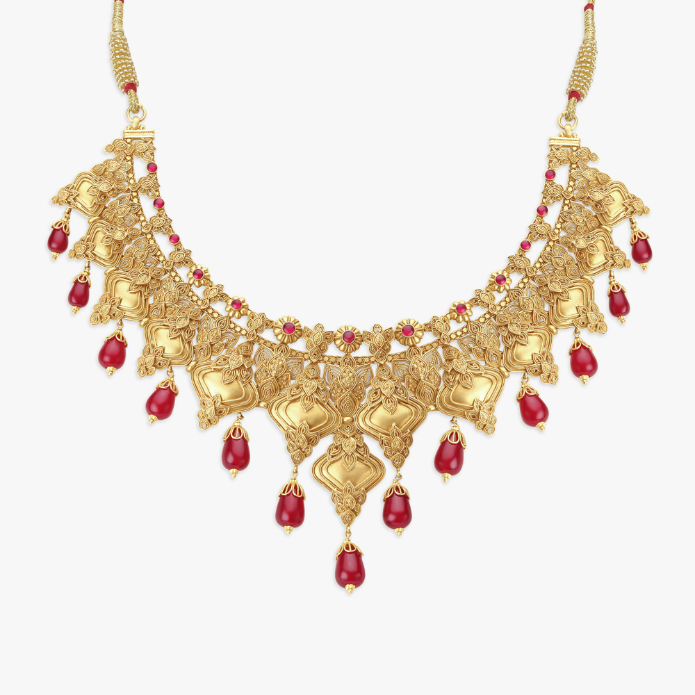 Grandeur Gold Necklace Set,,hi-res image number null