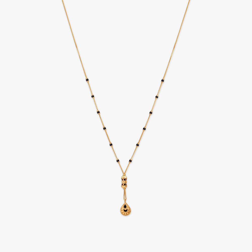 Ornate Cascade Gold Mangalsutra,,hi-res image number null