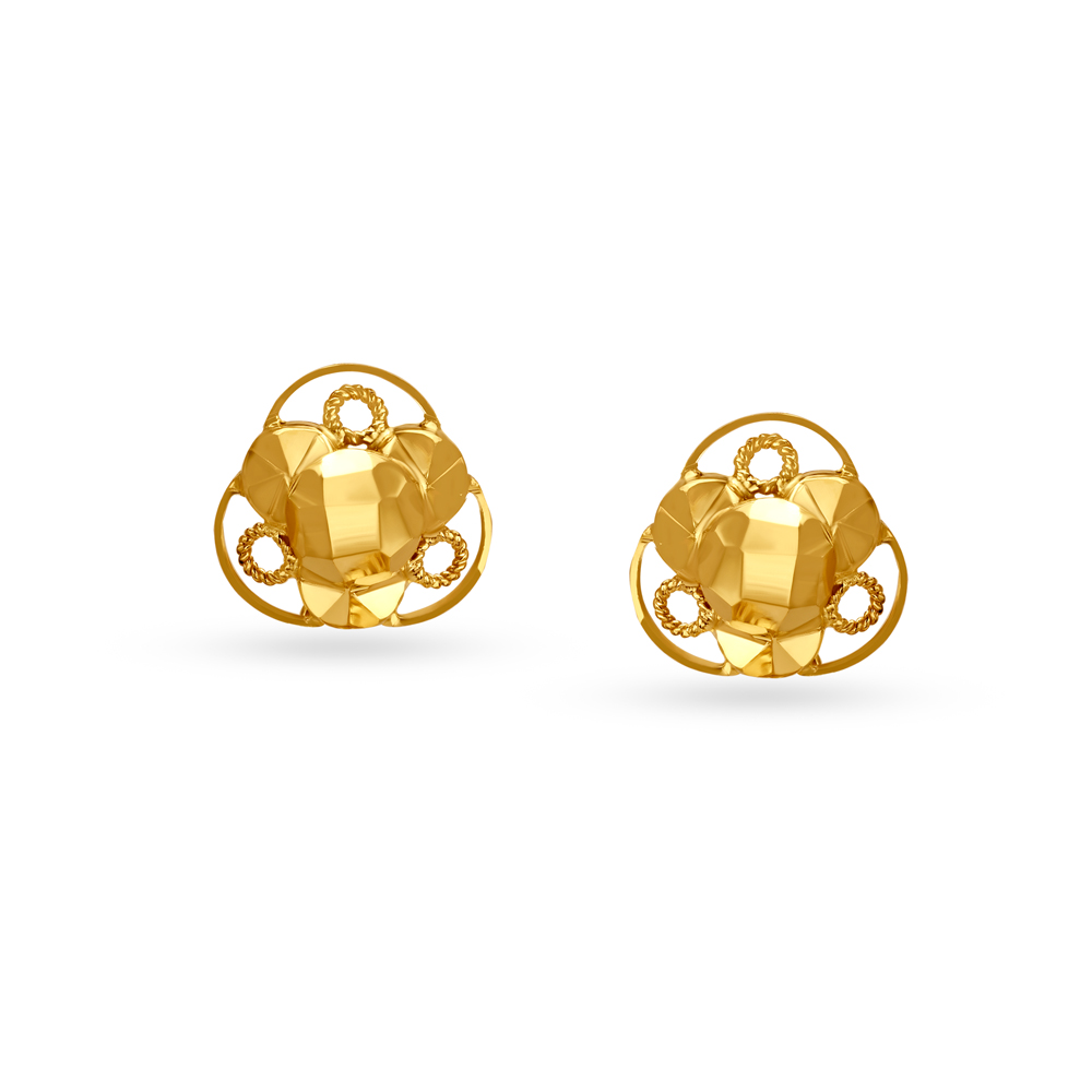 Regal Gold Drop Earrings,,hi-res image number null