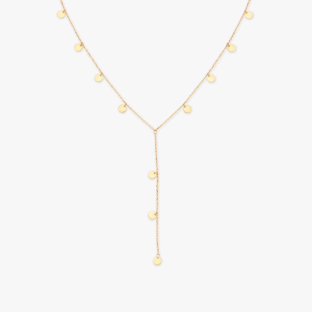 Tiny Discs Shimmering Necklace