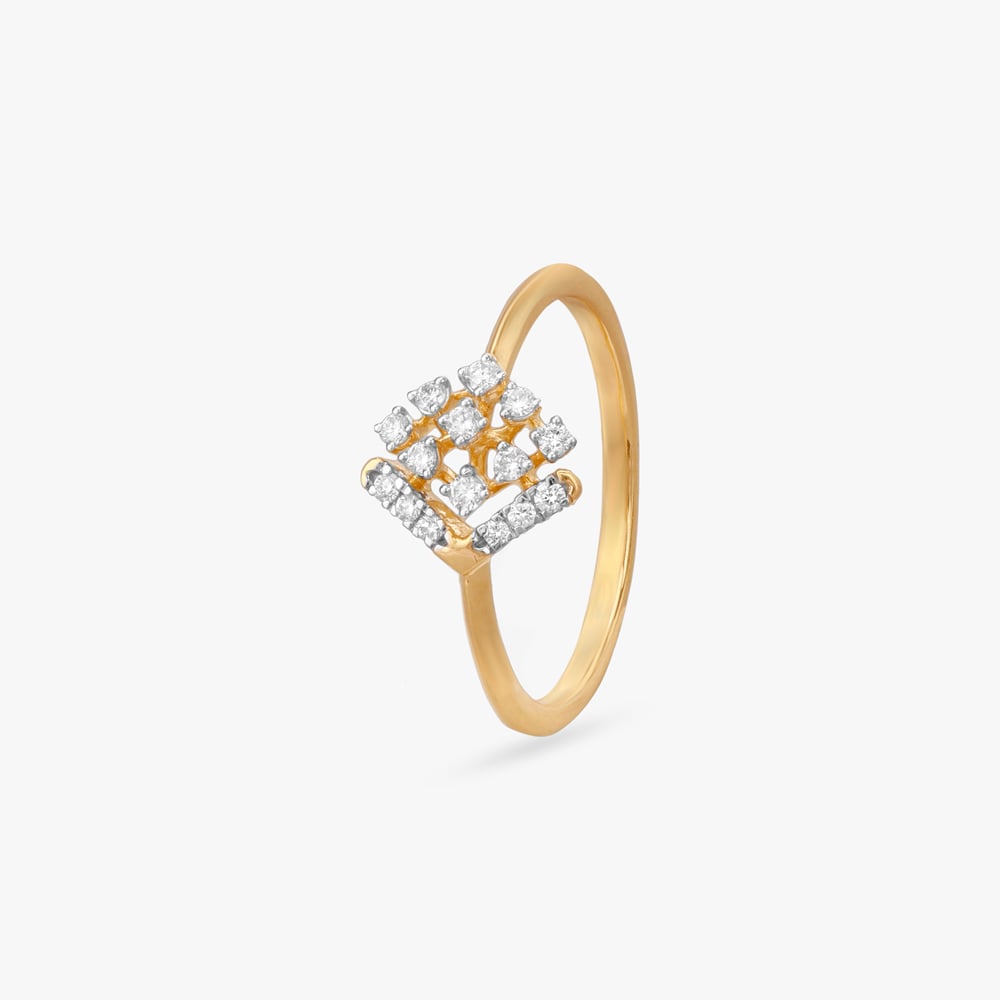 Modern Mosaic Diamond Ring,,hi-res image number null