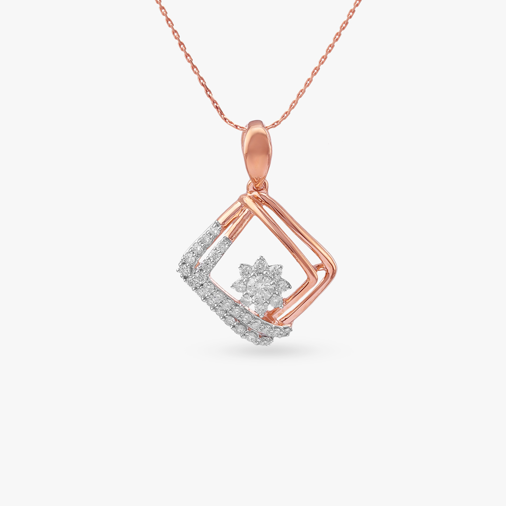 

Twinkle Edge Diamond Pendant