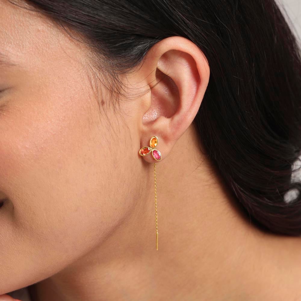 Twinkle Trail Sapphire Drop Earrings,,hi-res image number null