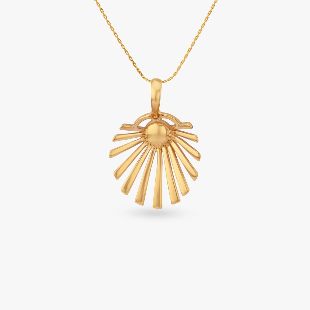 

Sunrise Glow Gold Pendant