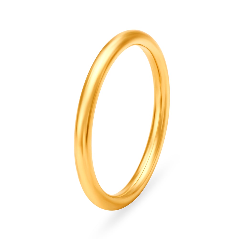 

Minimalist 22 Karat Yellow Gold Finger Ring