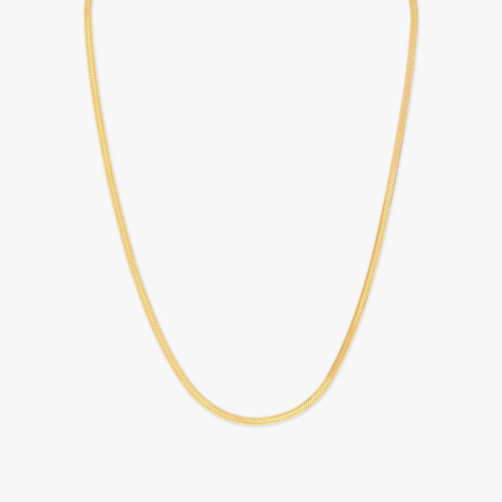 

Flat Mesh Gold Chain
