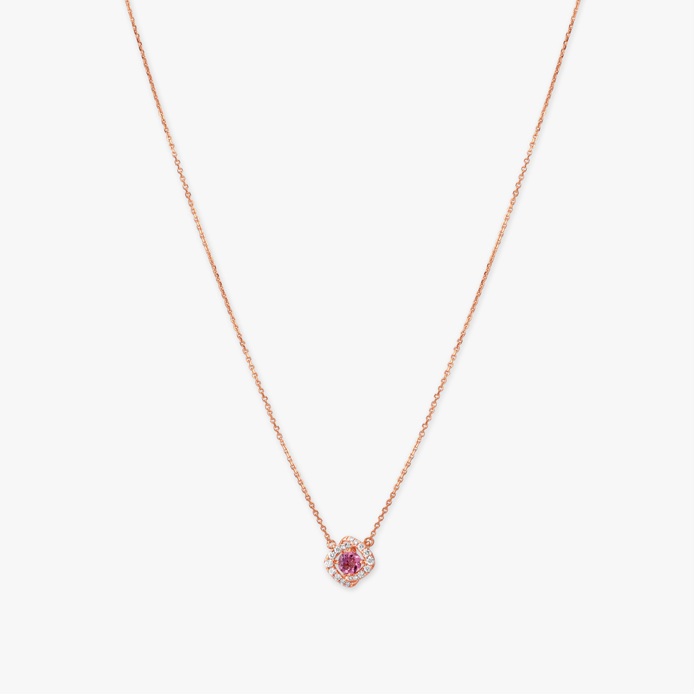 

Pink Twilight Diamond Necklace Set
