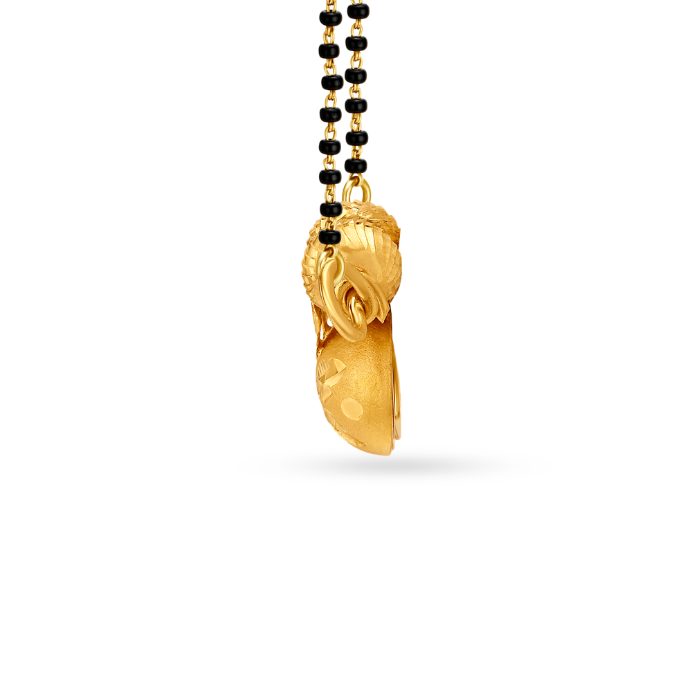 Carved Wati Mangalsutra Pendant,,hi-res image number null