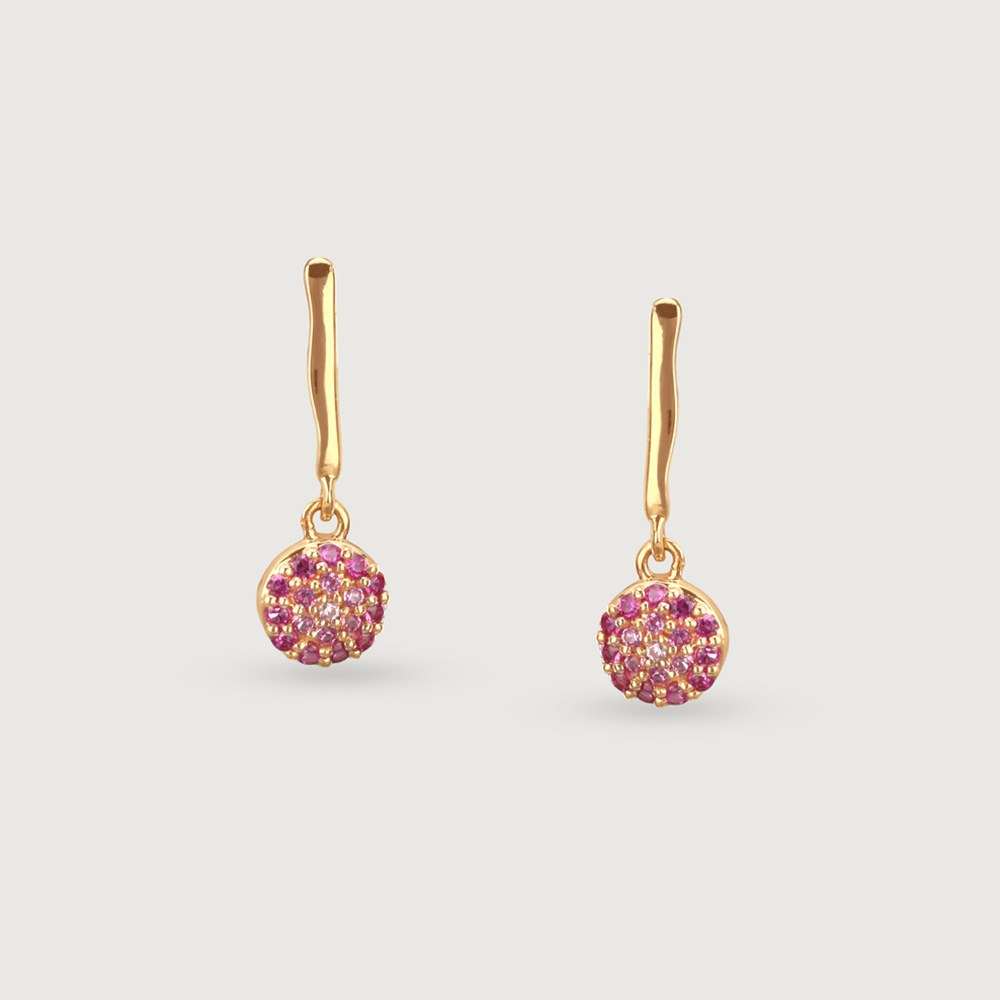 Berry Bling Zirconia Drop Earrings,,hi-res image number null