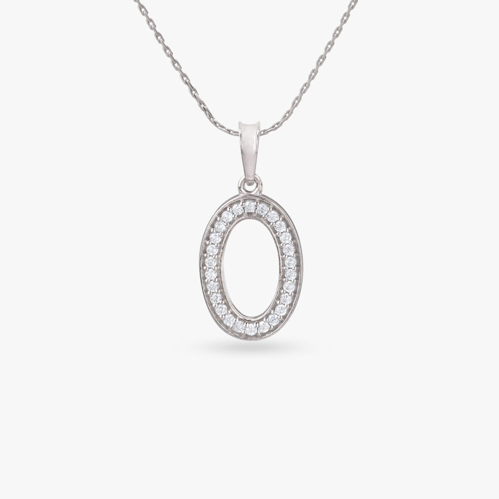 Oval Orbit Silver Pendant,,hi-res image number null