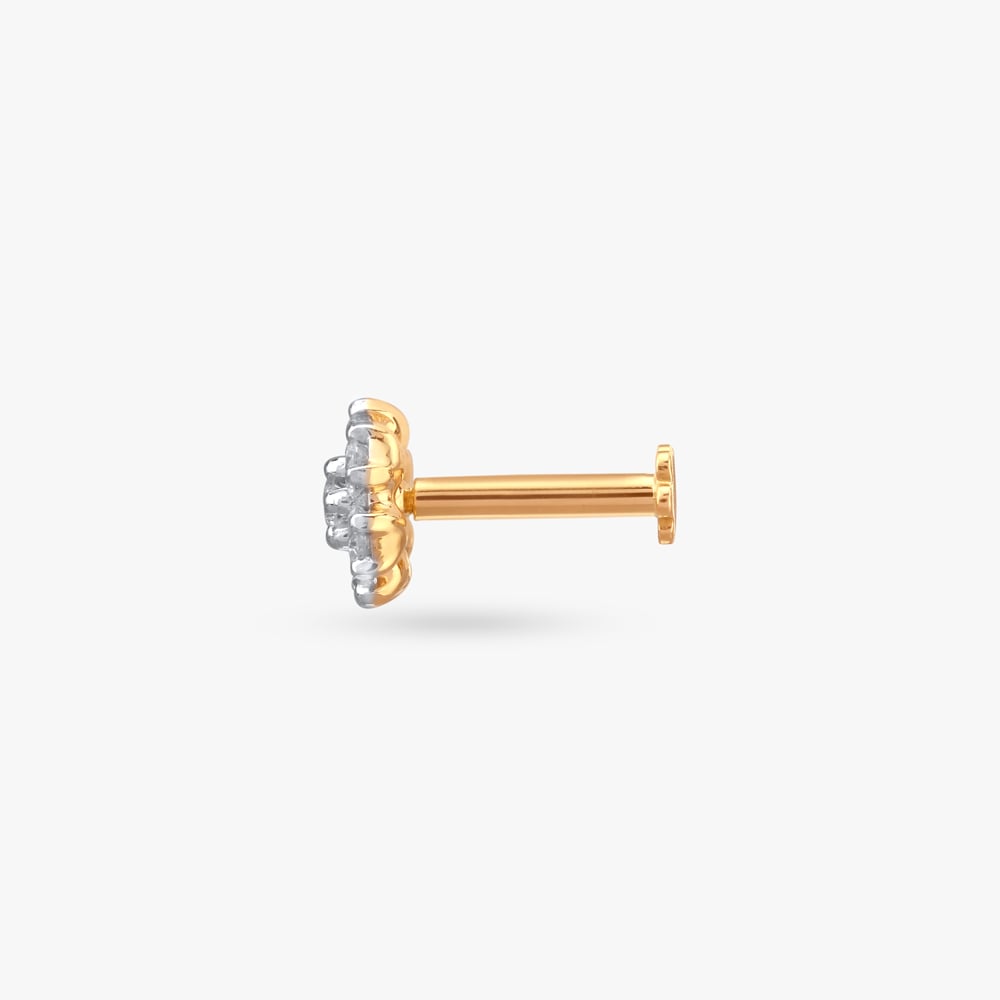 Daisy Glow Diamond Nose Pin,,hi-res image number null