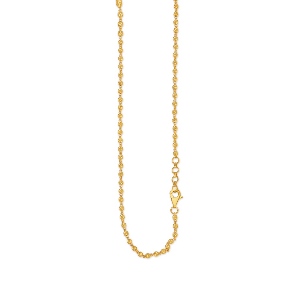 Carved Exciting Bead Gold Chain,,hi-res image number null