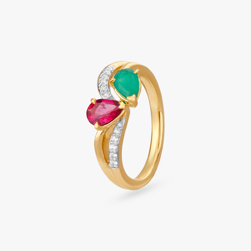 Heartline Bloom Diamond Ring,,hi-res image number null