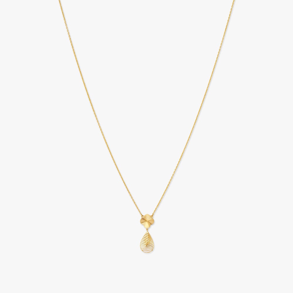 

Petal Drop Gold Necklace
