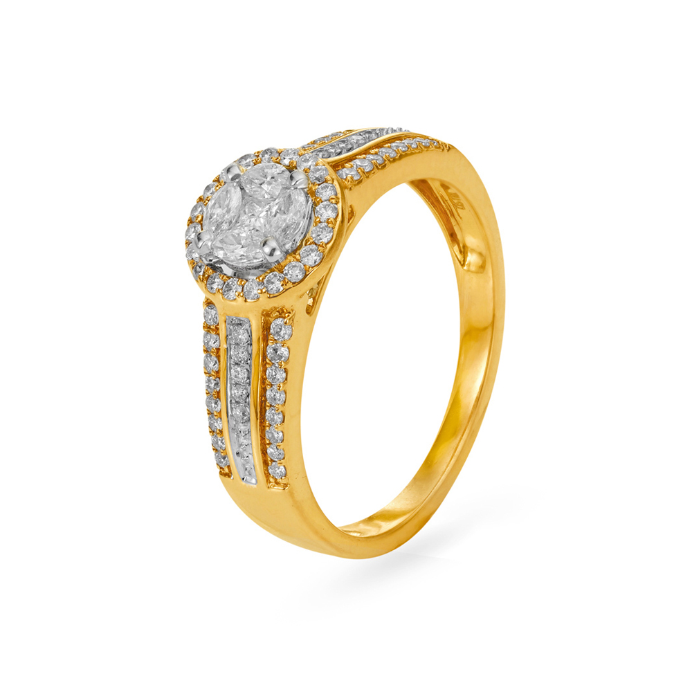 Brilliant Split-Shank Diamond Finger Ring,,hi-res image number null