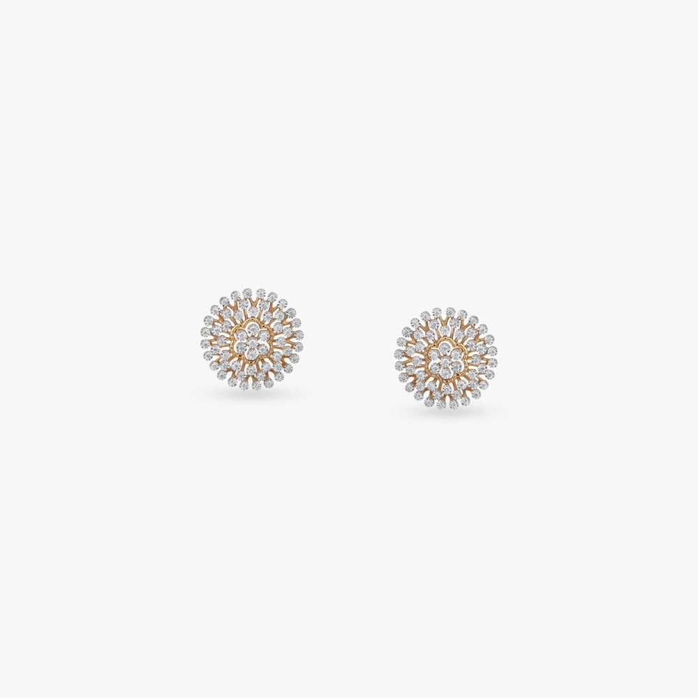 Diamond Cluster Stud Earrings,,hi-res image number null