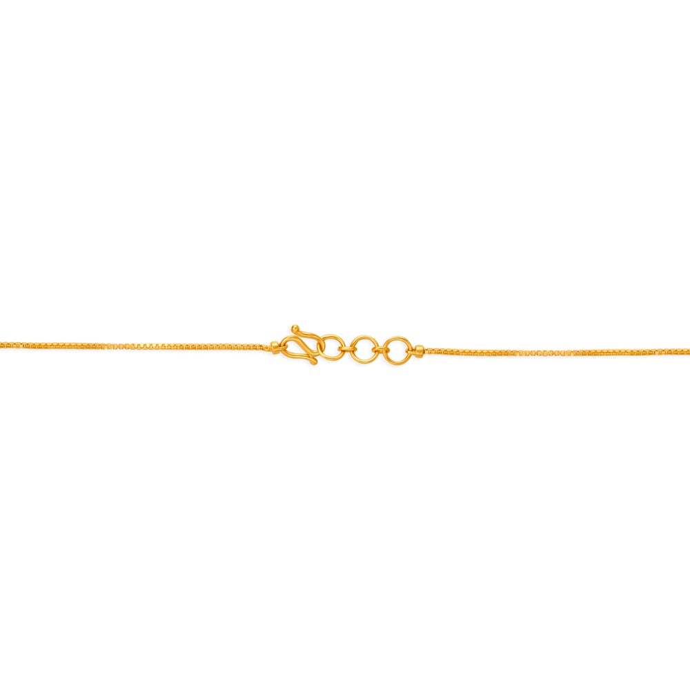 Letter R Gold Pendant with Chain For Kids,,hi-res image number null