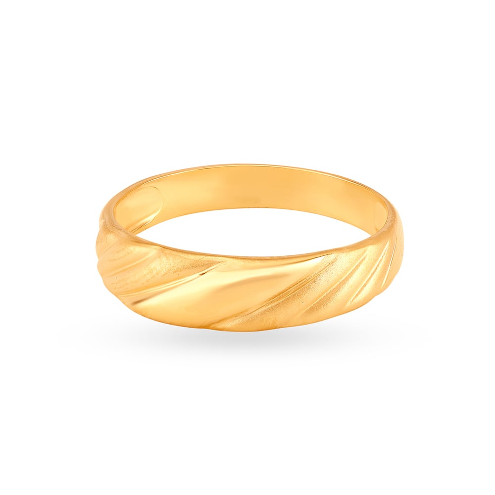 Sculpted Gold Finger Ring for Men,,hi-res image number null