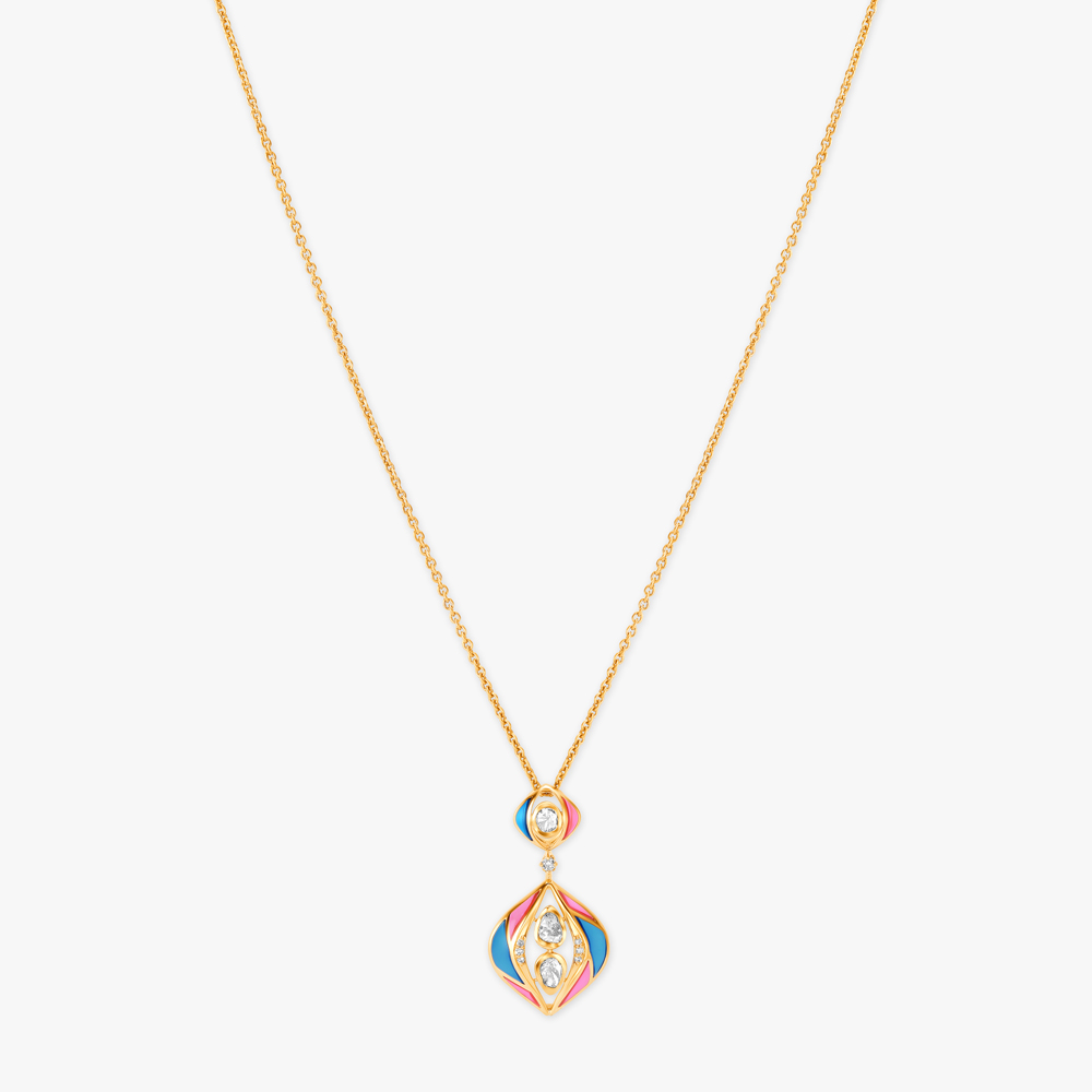 Vibrant Vibes Pendant with Chain and Earrings Set,,hi-res image number null