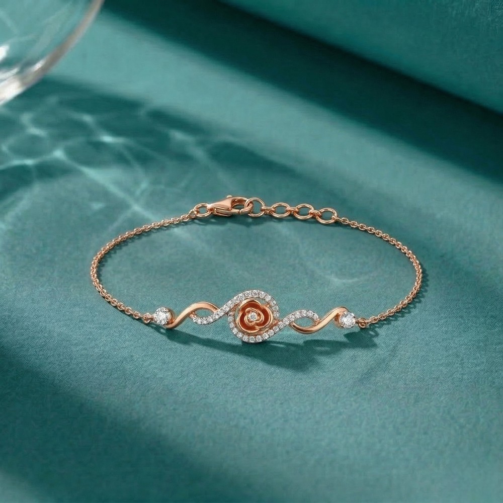 Spiralling Glow Diamond Bracelet,,hi-res image number null