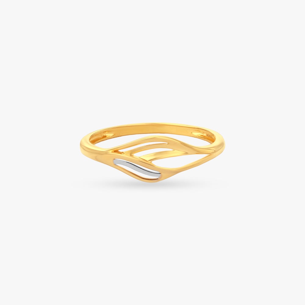 Willow Flow Gold Finger Ring,,hi-res image number null
