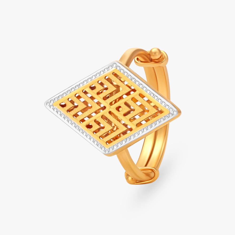 

Brilliant Dual Tone Ring
