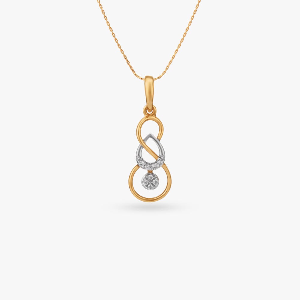 

Infinity Loop Diamond Pendant