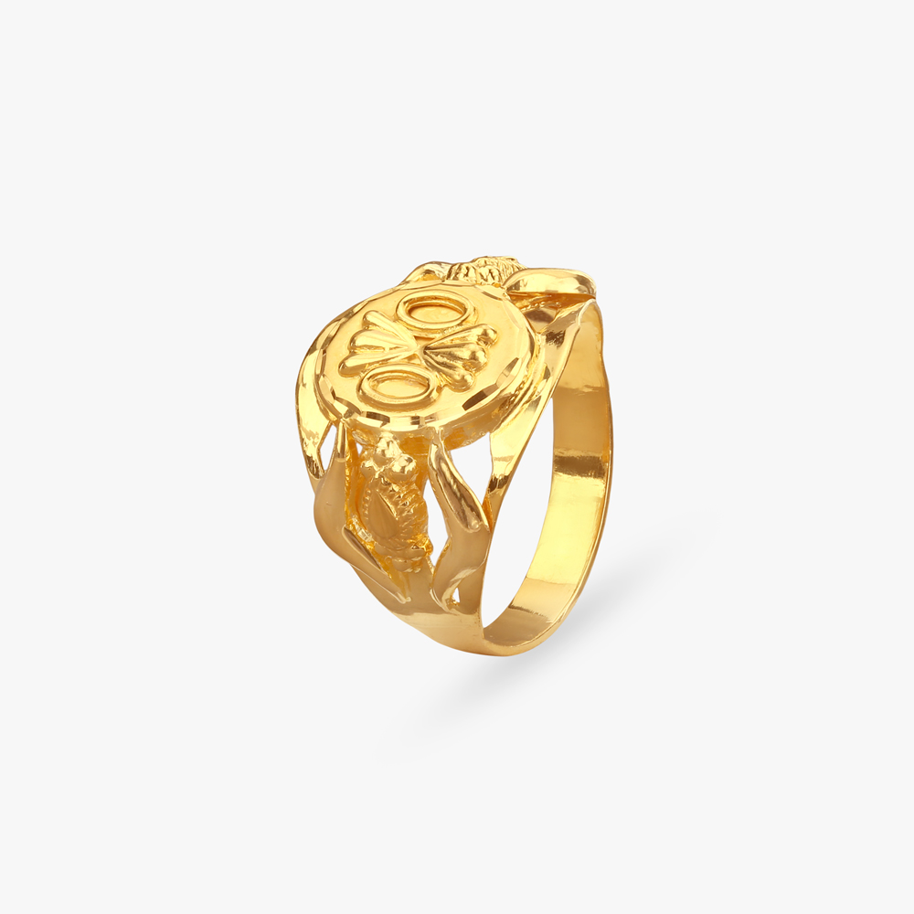 

Crossmark Bold Gold Ring for Men