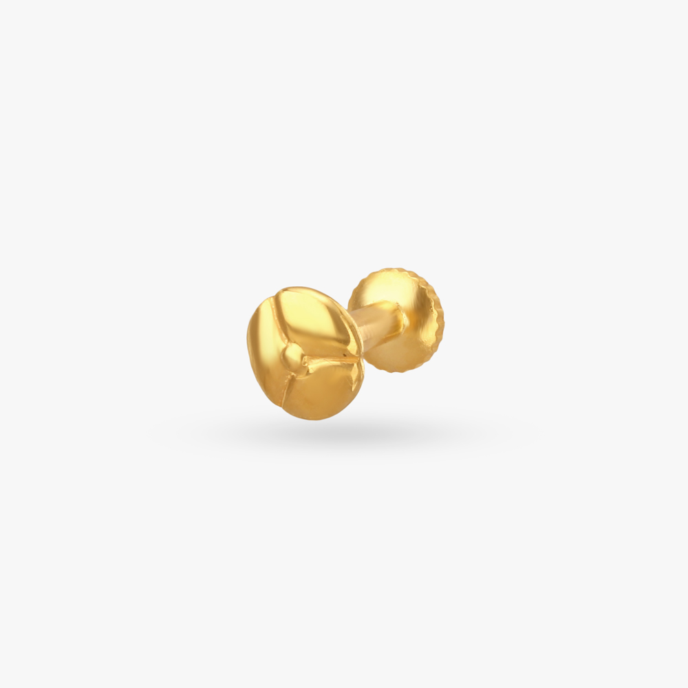 Minimalist Disc Gold Nose Pin,,hi-res image number null