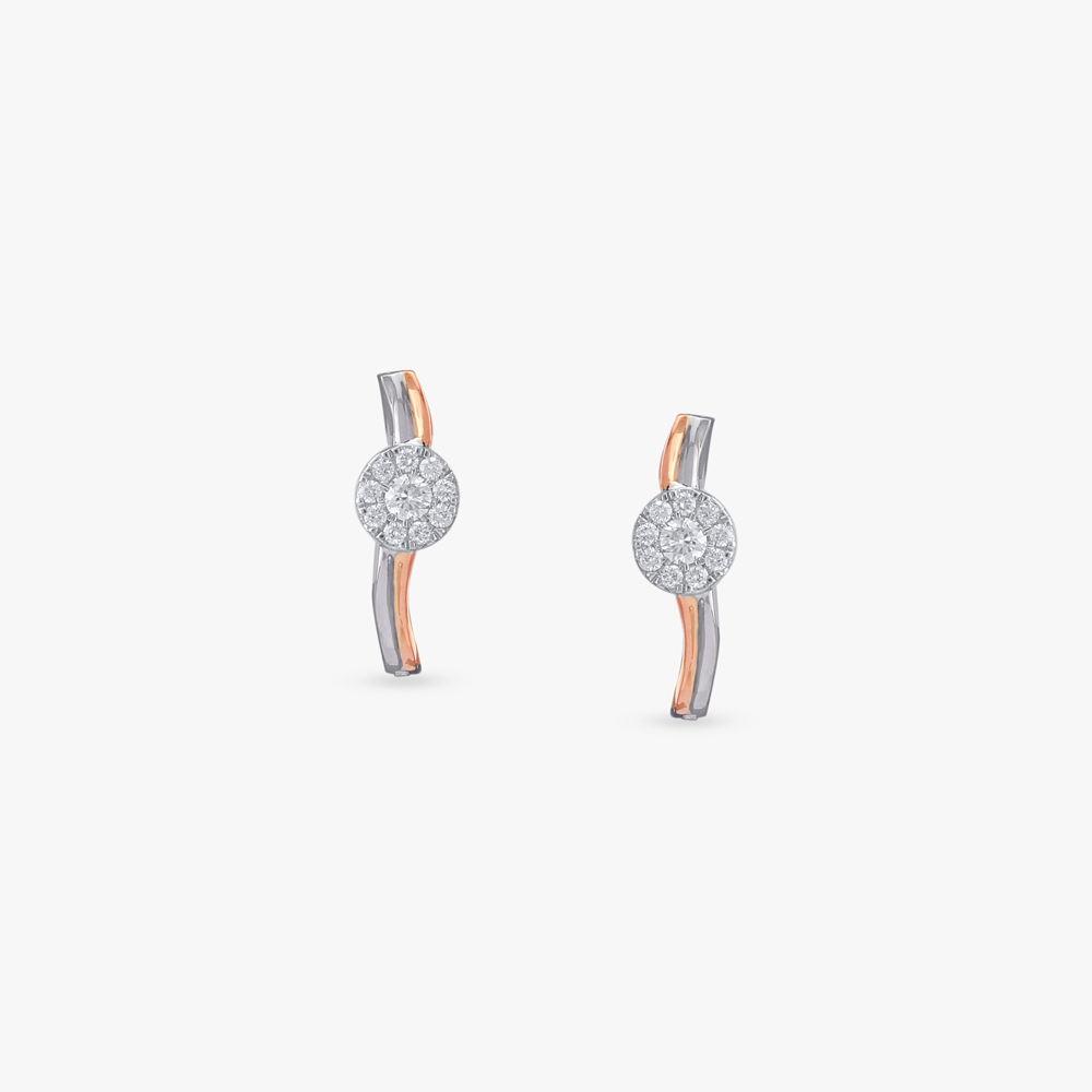 Circle Luxe Diamond Hoop Earrings,,hi-res image number null