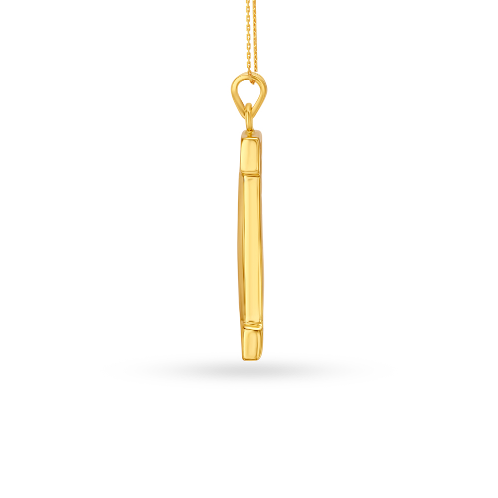 I Letter Gold Pendant For Men,,hi-res image number null