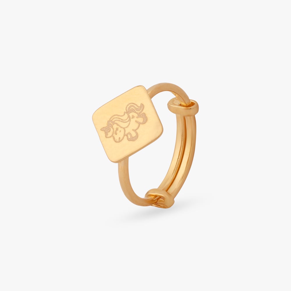 

Unicorn Wish Gold Ring for Kids