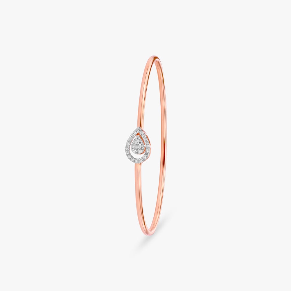 Teardrop Orbit Diamond Bangle,,hi-res image number null