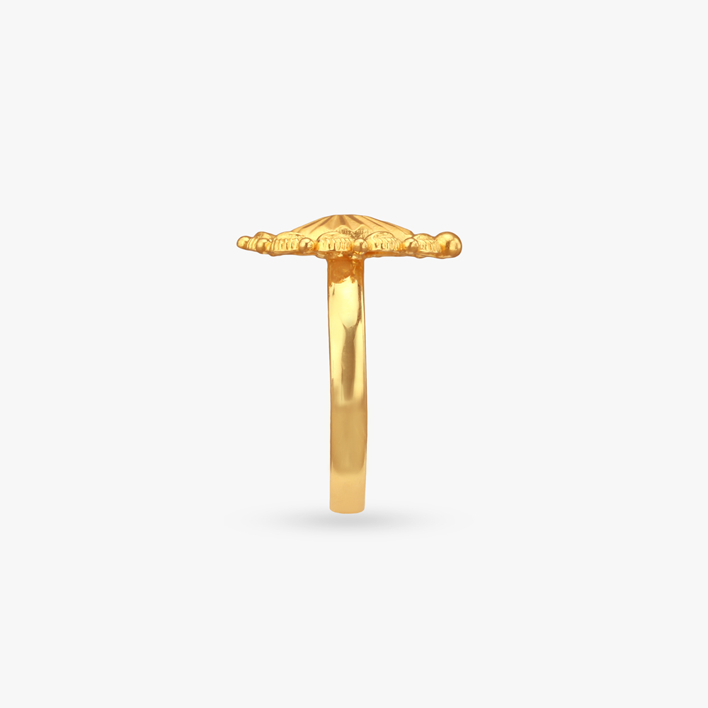 Rope Halo Gold Ring,,hi-res image number null