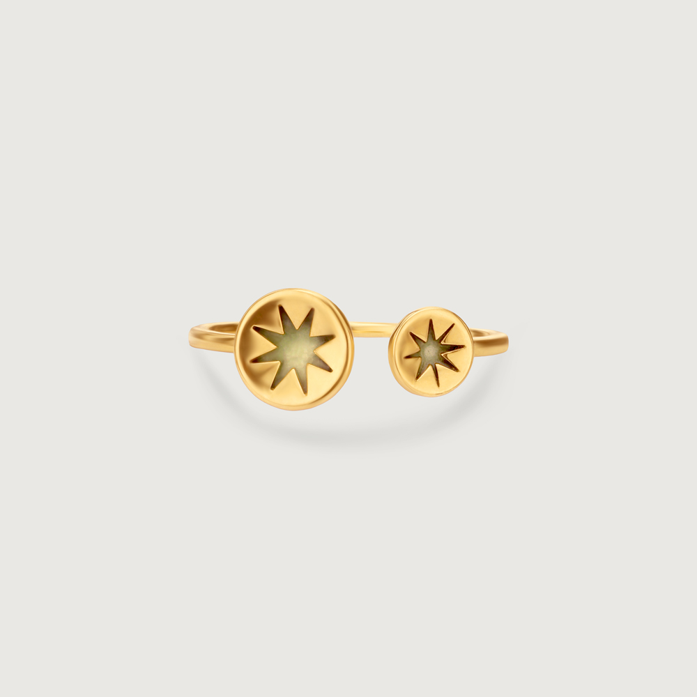 Radiant Duo Gold Ring,,hi-res image number null