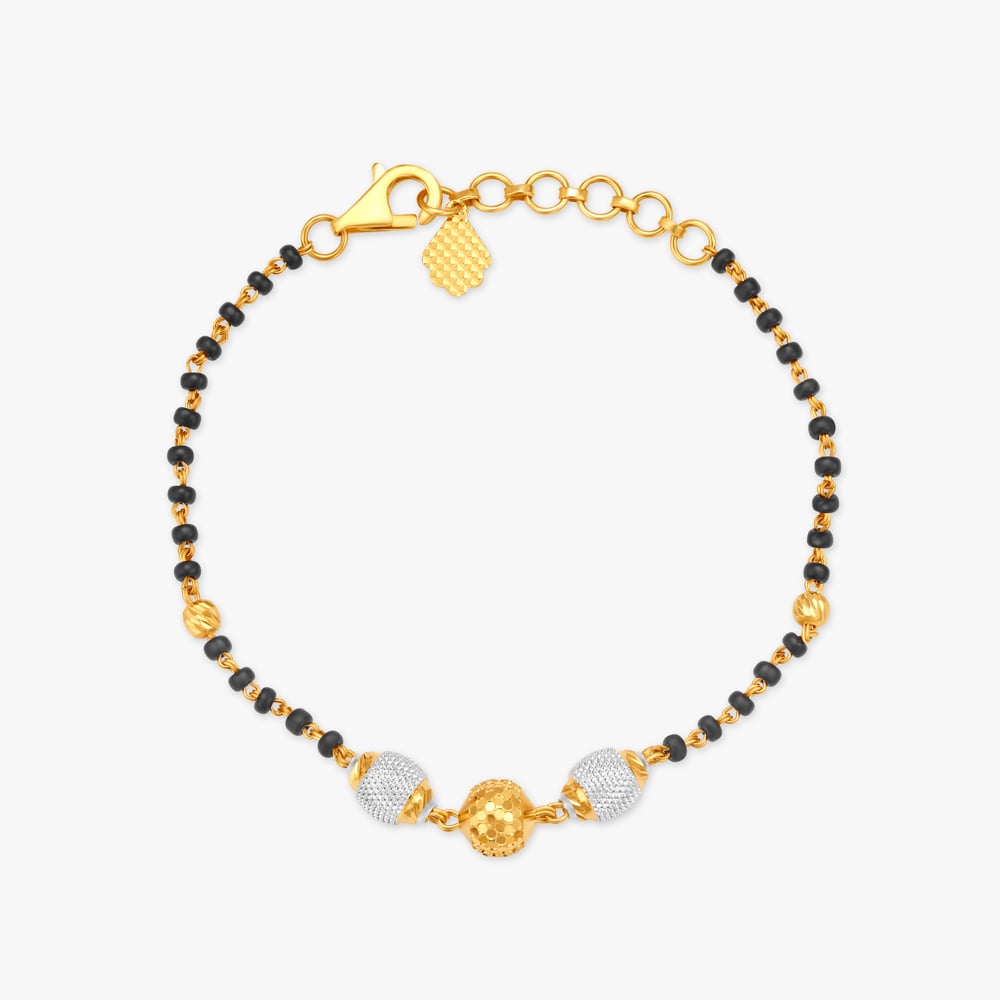 14KT Yellow Gold Infinity Mangalsutra Bracelet-sonthuy.vn
