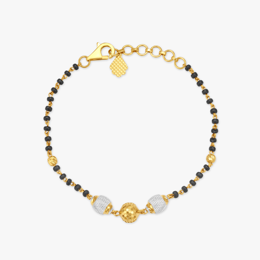 Dual Tone Mangalsutra Bracelet