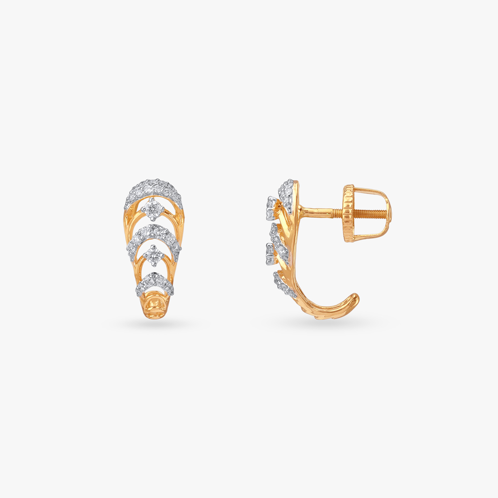 Layered Glow Diamond Stud Earrings,,hi-res image number null
