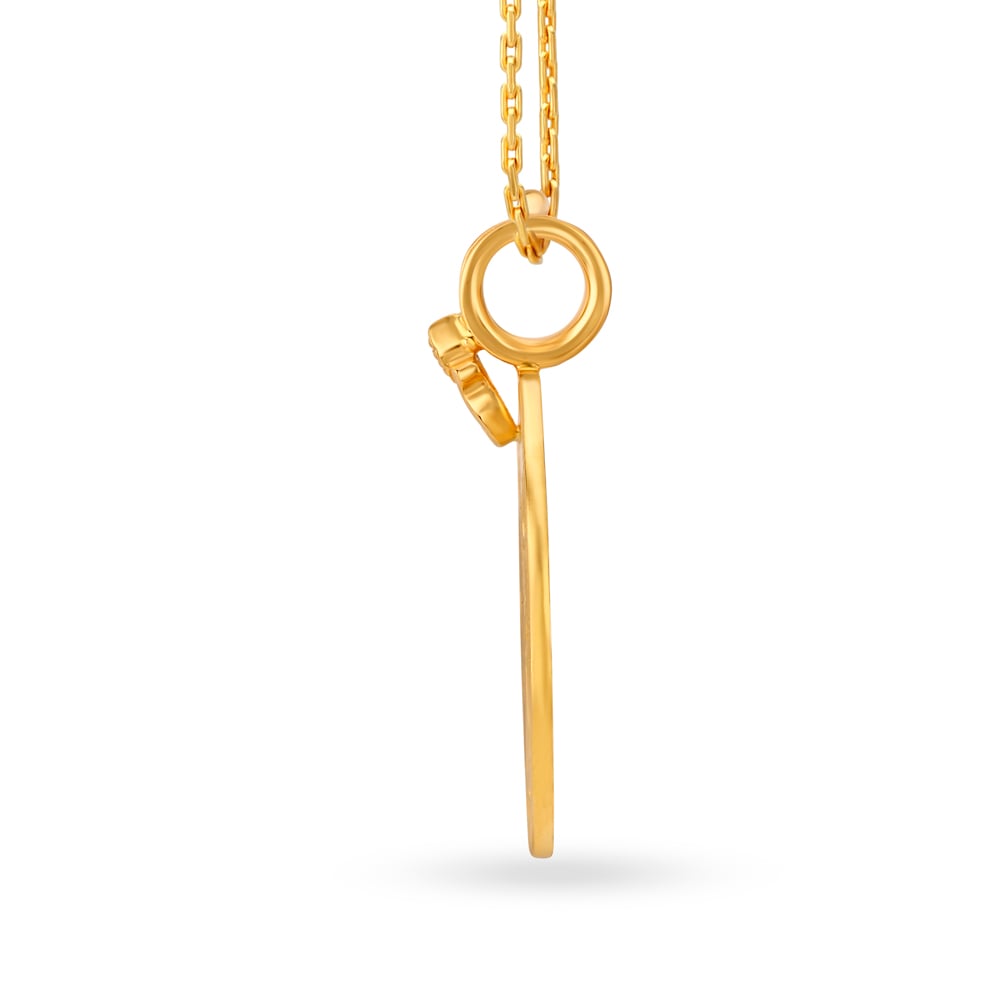 Devotional Gold Lakshmi Kasu Pendant,,hi-res image number null
