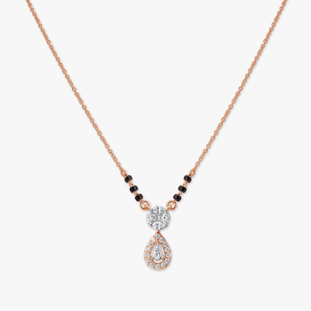 Classic Drop Diamond Mangalsutra,,hi-res image number null