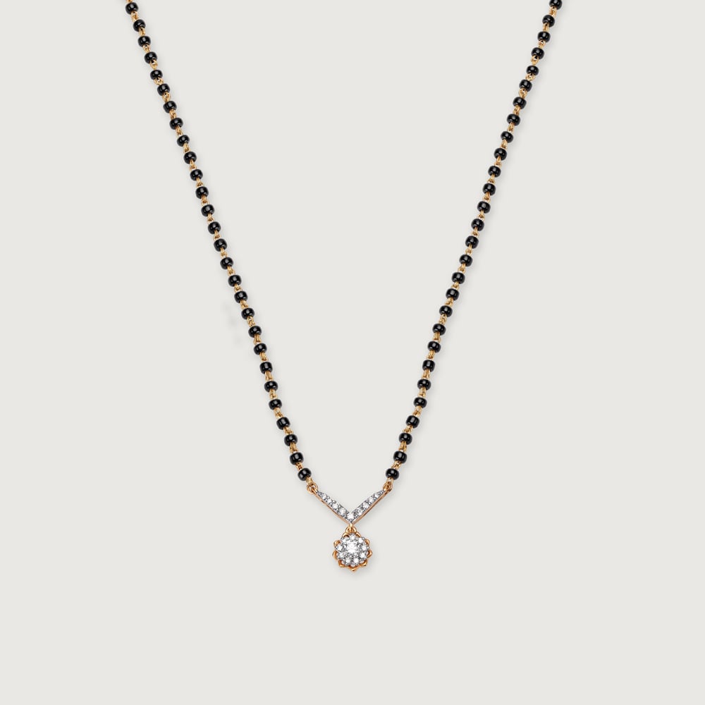14KT Idyllic Diamond Mangalsutra,,hi-res image number null
