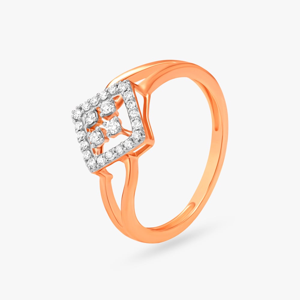 Dainty Geometric Diamond Ring,,hi-res image number null