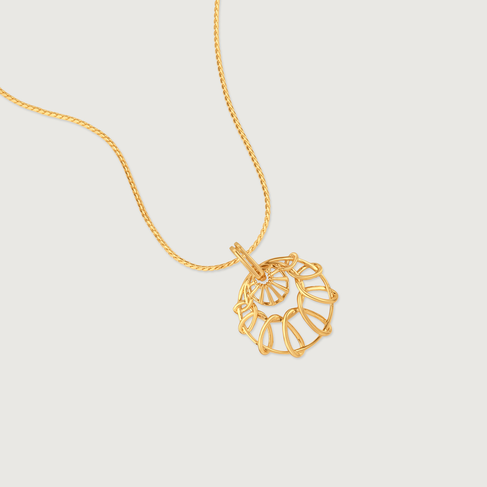 Fluid Radiant Gold Pendant,,hi-res image number null