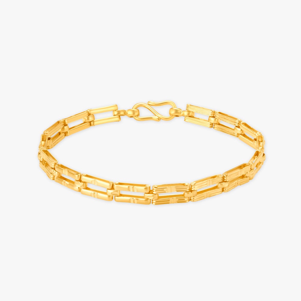 22 KARAT PURE GOLD MENS CHAINBRACELET 10 Gm To 30 Gm