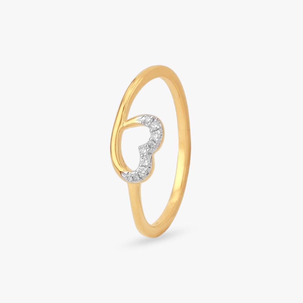 Gentle Curve Diamond Ring,,hi-res image number null