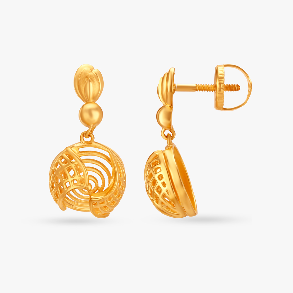 Striking Concentric Drop Earrings,,hi-res image number null